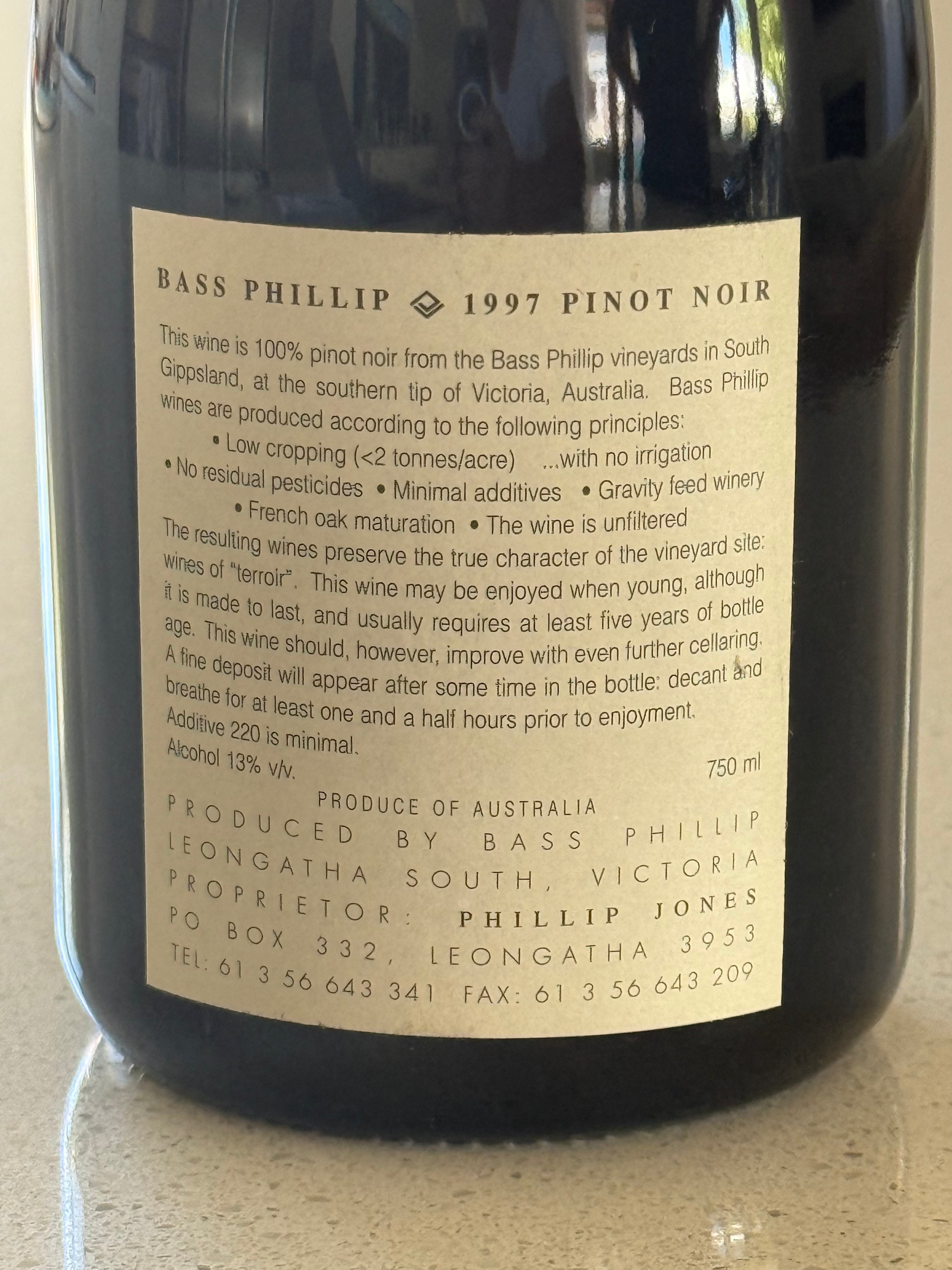 Bass Phillip Reserve 1997