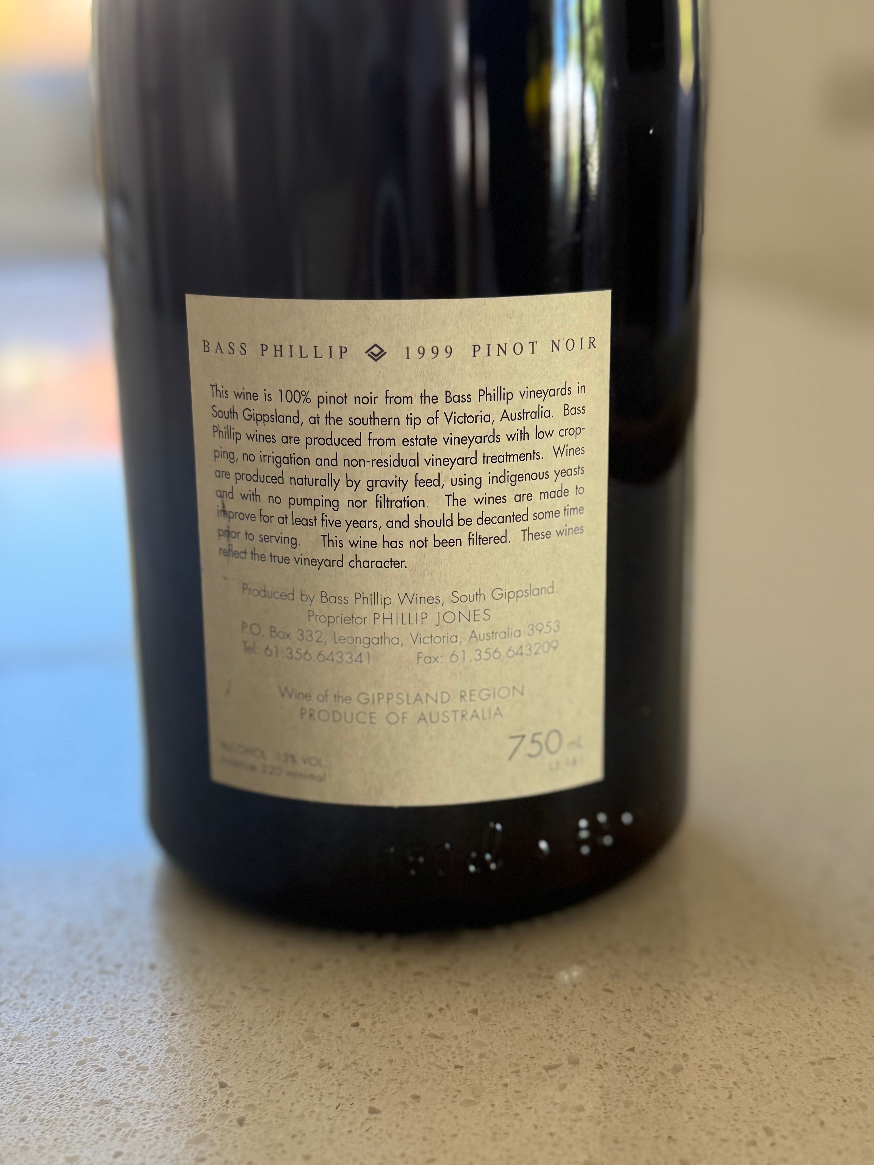 Bass Phillip Reserve 1999 Magnum