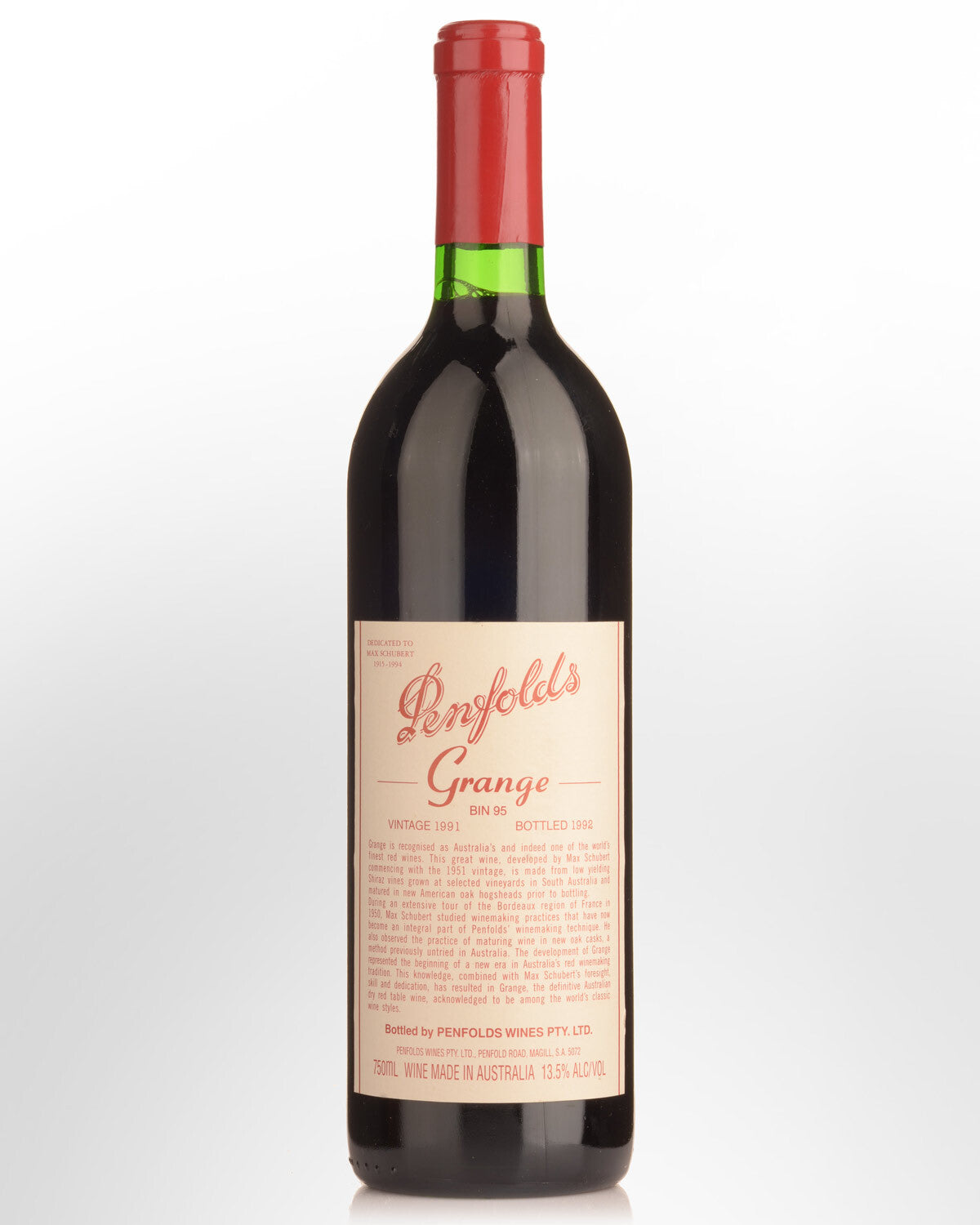 Penfolds 1991 Grange Bottle