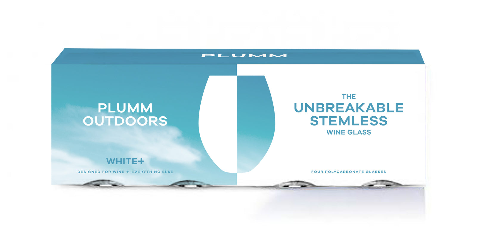 PLUMM outdoors white+ set of 4
